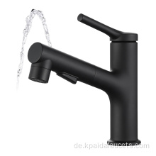 3 Funktion mattes schwarzes Pull -Down -Wasserhahn